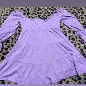Lavender Long Sleeve Dress